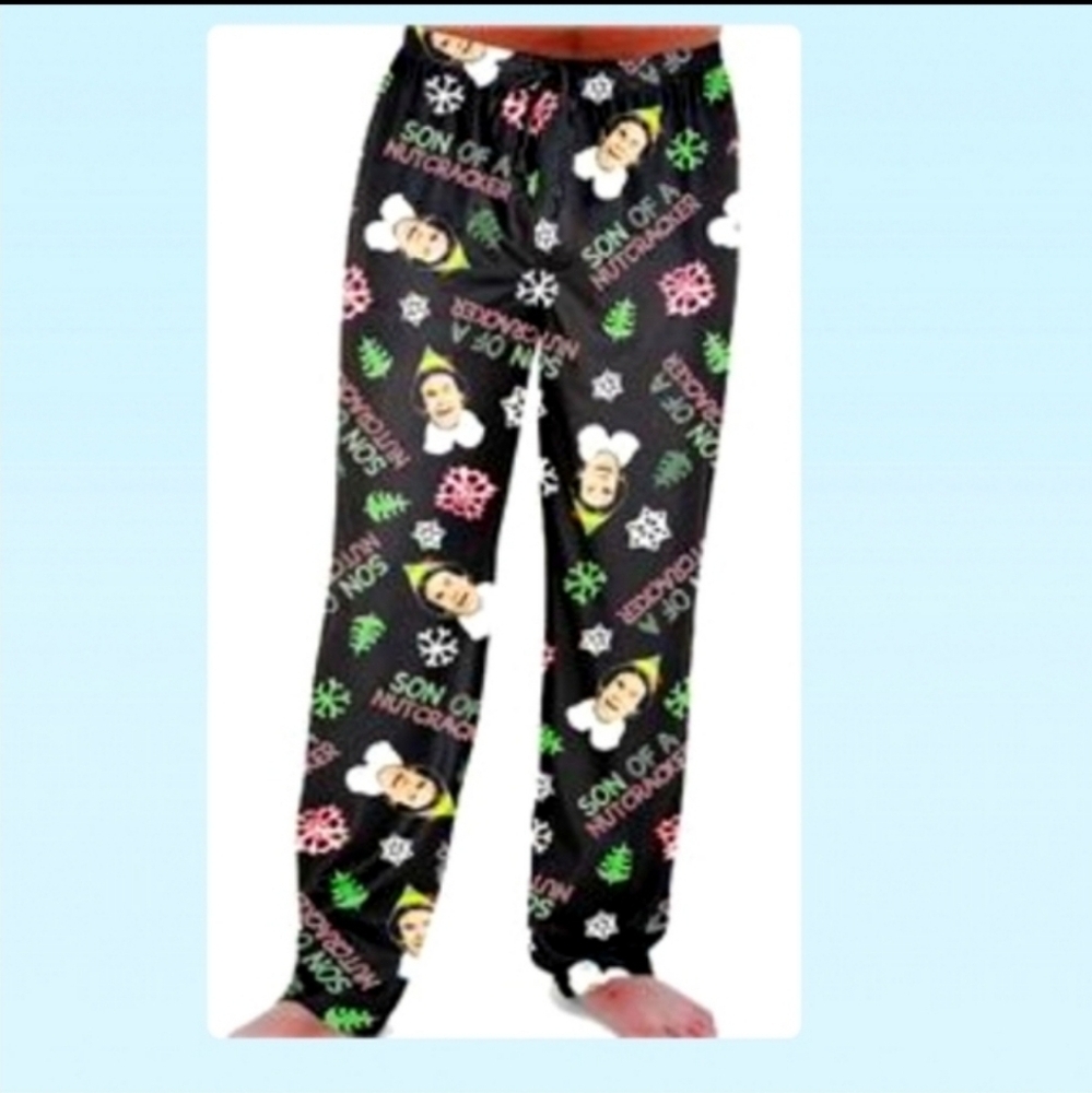 ELF MENS SLEEP PANTS SON OF A NUTCRACKER NEW - Picture 2 of 4